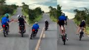 ¿Adivinan cómo terminaron? Decidieron hacer acrobacias con sus motos en la ruta