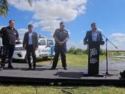 En un acto al lado de Kicillof, el intendente de San Isidro reclamó que le saquen los celulares a la Banda del Millón en las cárceles bonaerenses