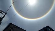 Un halo solar sorprendió a los esmeraldeños la mañana de este miércoles, 25 de febrero