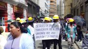 Trabajadores del relleno sanitario denuncian inestabilidad laboral y marchan contra la alcaldía