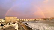 Un arcoíris sorprende a limeños en plena tarde de verano [FOTOS]