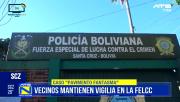 Vecinos se movilizan en apoyo a Jhonny Fernández en la FELCC