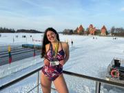 Nadadora magallánica Kyarha Carpo conquista Lituania y hace historia a 1°C