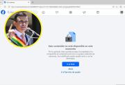 No se encuentra disponible en Facebook la página oficial del presidente Rodrigo Paz