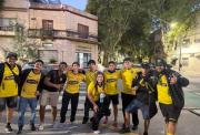 Hincha de Barcelona SC recibió pelotazo en la cara tras fallo de Argentinos Juniors