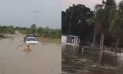 Intensas lluvias provocan el colapso del dique e inundaciones en el Sur del Lago de Maracaibo