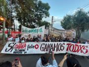 Gran corte de los obreros de FATE en la Panamericana