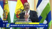 CAF resalta a El Alto como motor clave del desarrollo nacional