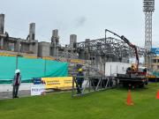 Avanzan trabajos en visera del Bellavista 