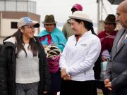 Alcaldesa constató trabajos en barrio 