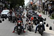 Motoqueros de cinco países participan del encuentro de Harley-Davidson más grande de Argentina en Bariloche