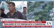 Enorme impacto en medios del corte de los obreros de FATE en la Panamericana