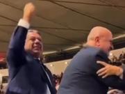 En pleno escándalo con la AFA, Claudio Tapia estuvo en el Maracaná y festejó como un hincha más el gol de Lanús que le dio la Recopa