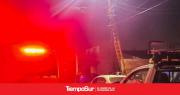Rápida intervención de bomberos por un cable electrificado en la calle
