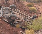 Impactante vuelco en la Ruta 5: cayó por un barranco y fue trasladado con heridas a Rincón de los Sauces
