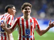 Julián Alvarez logró un milagro en el minuto 94: Atlético de Madrid la pasó mal en Oviedo pero lo ganó con su único remate al arco