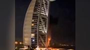Dubái: restos de un dron impactaron en el Burj Al Arab y provocaron un incendio