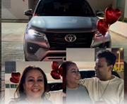 “Quiero decir tantas cosas, que no doy pa’ decir nada”: Así fue la reaccion de Patricia al recibir una Fortuner 2026 de Rafael Santos en su cumple 70