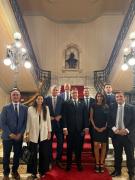 Catalán y dirigentes de CREO oyeron el discurso de Milei desde el Congreso