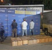 CPNB aprehende a tres hombres por contrabando de insumos médicos