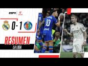 Real Madrid vs. Getafe (0-1): gol, video y resumen por la fecha 26 de LaLiga