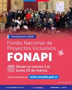 SENADIS abre fondo de $1.580 millones para inclusión social