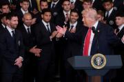Messi visitó la Casa Blanca junto al plantel del Inter Miami y fue elogiado por Donald Trump