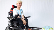Valentino Zegarelli, el “Messi” que tenemos en el fútbol en sillas de ruedas motorizadas