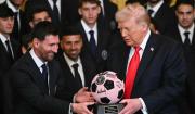 Trump recibe a Messi en la Casa Blanca y lo llena de elogios