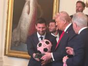 El particular regalo de Messi a Trump en la Casa Blanca