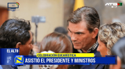 Presidente Paz asiste a misa por los 41 años de El Alto y rinde homenaje a víctimas del accidente aéreo