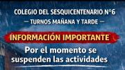Una escuela suspendió sus clases debido a inconvenientes provocados por la tormenta