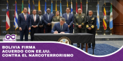 Bolivia firma acuerdo con EE.UU. contra el narcoterrorismo