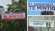 Sigue la guerra de pancartas en Montevideo: cruces entre oficialismo y oposición, reclamos a la IM y la firma de un diputado