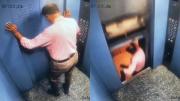 Hombre casi es aplastado por ascensor en India: se salvó de milagro