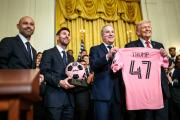 Trump recibe en la Casa Blanca a Messi y al Inter Miami