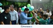 Nuevo espacio deportivo en Santa Lucía: inauguraron un playón multideportivo en el Club Estudiantil