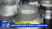 Productores lecheros de Beni exigen a EBA el pago de tres meses de deuda para sostener su producción