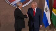 Así fue el saludo de José Antonio Kast con Donald Trump en la Cumbre Shield of the Americas