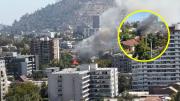 Controlan incendio en casa de Providencia: Siniestro generó una columna de humo visible desde varias comunas