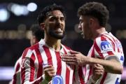 Dos goles de Nicolás González para Atlético Madrid en su regreso
