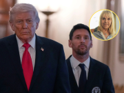 Claudia Villafañe habló tras el encuentro entre Messi y Trump