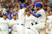Luis Arráez abrió la “regadera” en aplastante triunfo de Venezuela