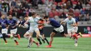 Argentina derrotó a Francia y cerró el Rugby Seven Series en el quinto puesto