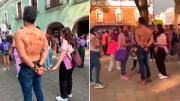 Un joven fue increpado por su ex durante la marcha por el Día de la Mujer
