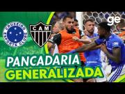 Así quedó el portero de Atlético Mineiro tras batalla campal ante Cruzeiro en Brasil