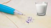 El truco casero para sacar las manchas de tinta de la ropa: usando un poco de leche