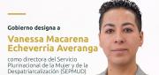 VANESSA ECHEVERRÍA ASUME LA DIRECCIÓN DEL SEPMUD