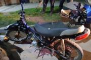 Abandonada y totalmente desmantelada la Policía encontró una moto robada en Añatuya