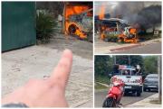 “¡Todo eso es sangre!”: Tiroteo e incendio intencional en pleno día generan caos en Rivera